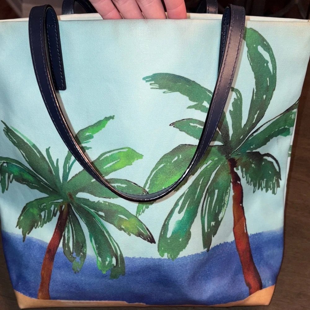 Kate Spade I Need A Vacation Blue and Green Tote Bag Set - Picture 7 of 16